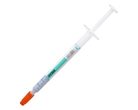 HY268  灰色导热泥1g细长针管装 8.0w